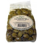 Olives Cassées Ail et Basilic 500 gr.