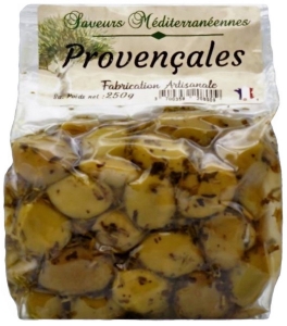 Olives Cassées Provençales 250 gr.